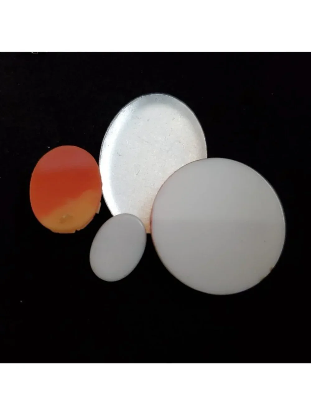 Vintage Cameo Lot Cabochon Settings Acrylic Metal Brooch Ring Earrings DYI Craft